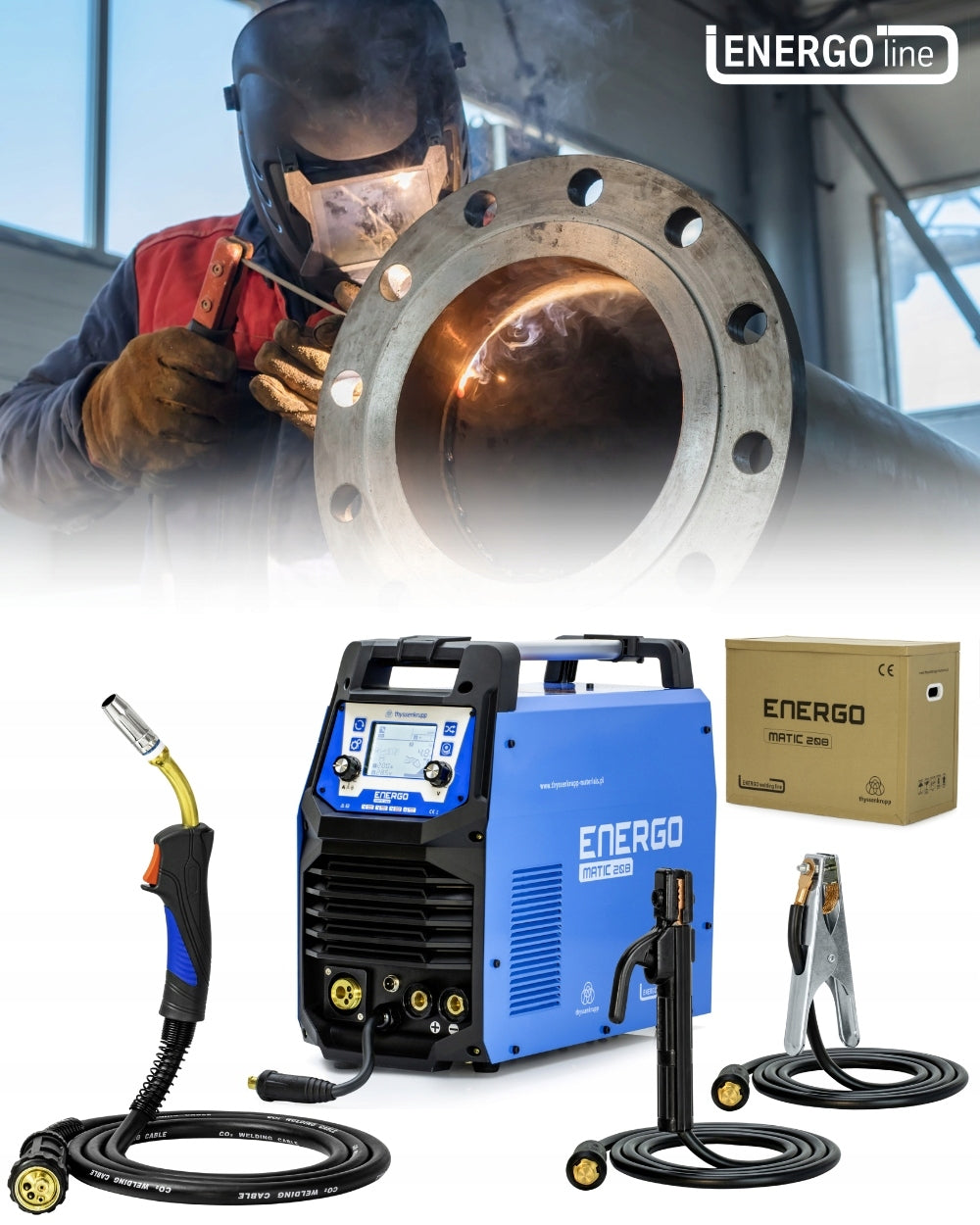 Inverter welder migomat 4in1 ENERGOmatic208 200A Manufacturer code ENERGOMATIC208