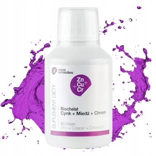 Invex BIOCHELAT Zn-Cu-Cr (Zinc-Copper-Chrome) HEART BLOOD SYSTEM 150 ml