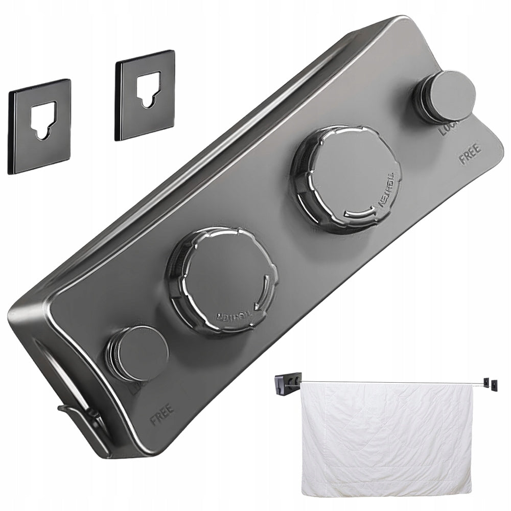 Invisible Double Rope for Clothes Drying Retractable, No Punch 5m