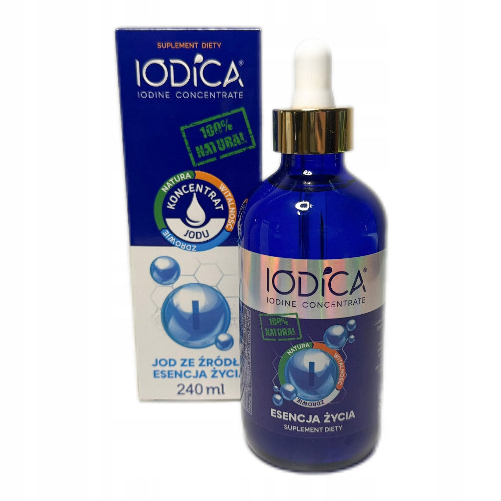 Iodica Natural Liquid Iodine Concentrate Large Glass 240 ml + FREEBIE Manufacturer code 5904624315043