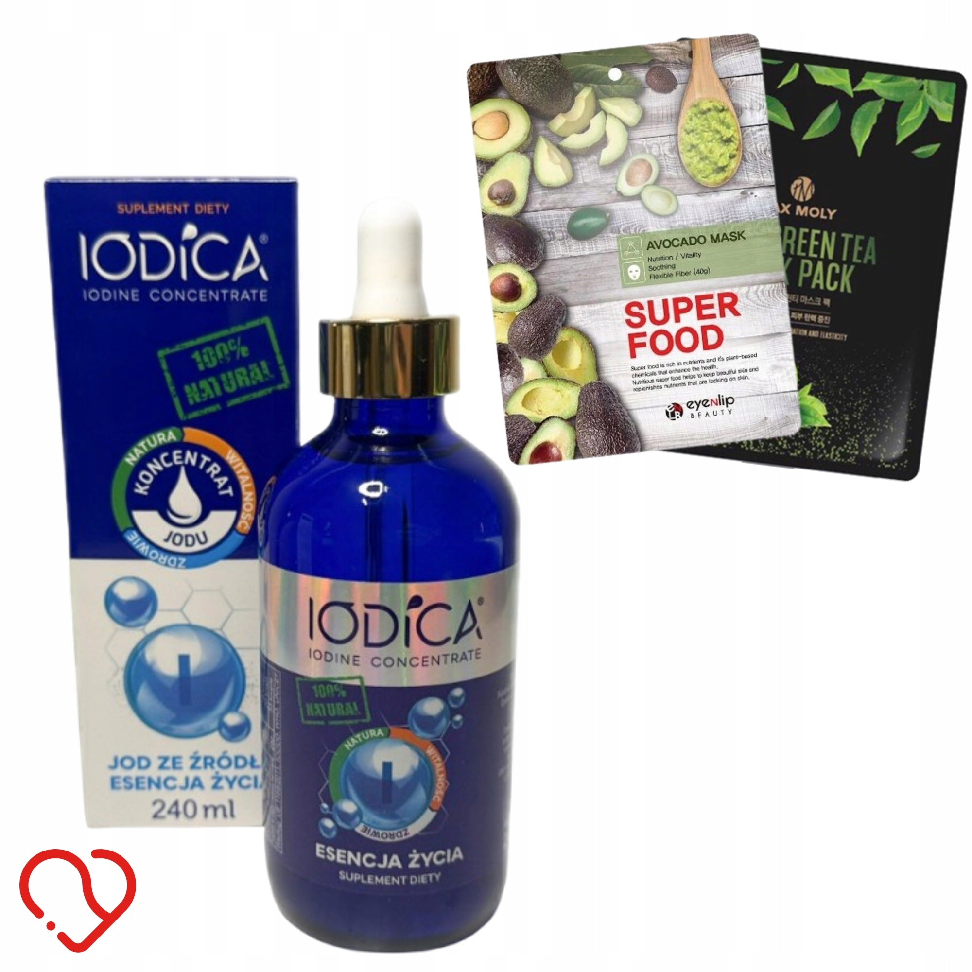 Iodica Natural Liquid Iodine Concentrate Large Glass 240 ml + FREEBIE