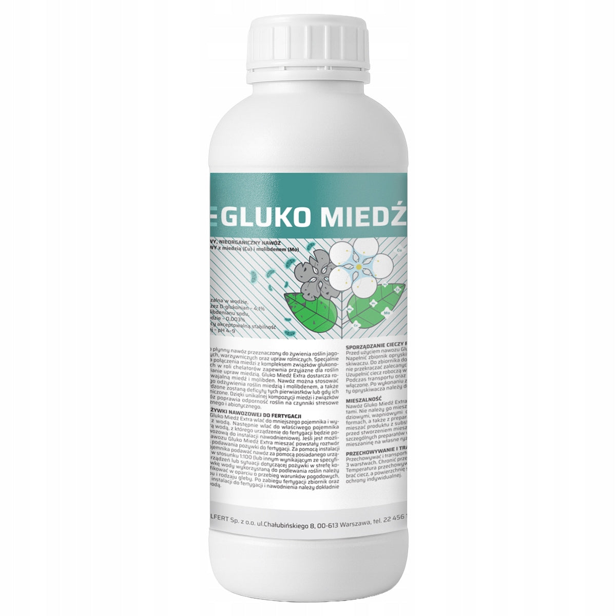 Ionic copper Gluko Copper Extra 1 l for vegetables, strawberries, orchards