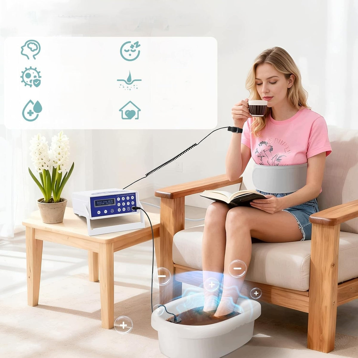 Ionic foot detoxification system, professional detox M3440 Brand no brand