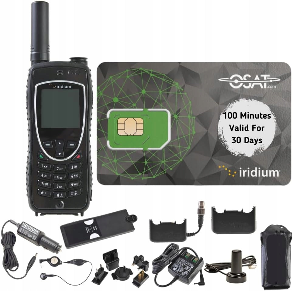 Iridium 9575 Extreme Satellite Phone + SIM Card 100min/30 days