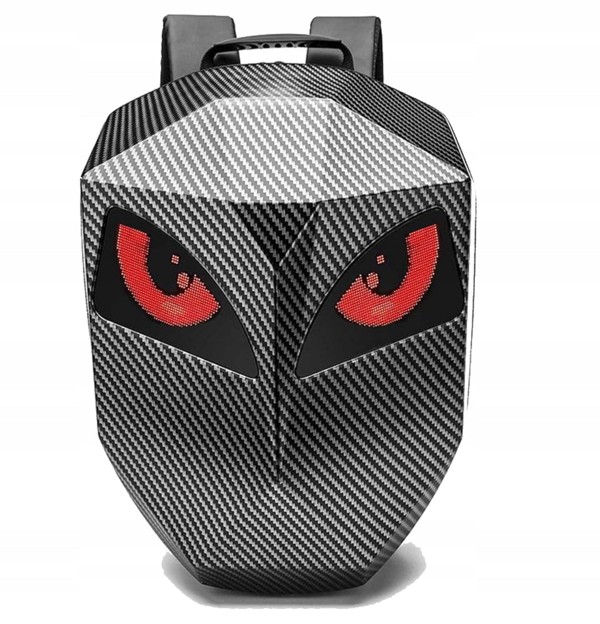 Iron Man Motorcycle Backpack LED Screen Pixel Art Spacious Waterproof Helmet