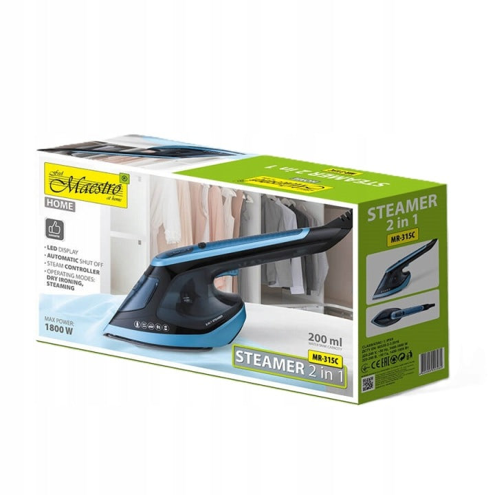 Iron / Steamer for clothes 2in1 1800W | Maestro MR-315C Dominant color blue