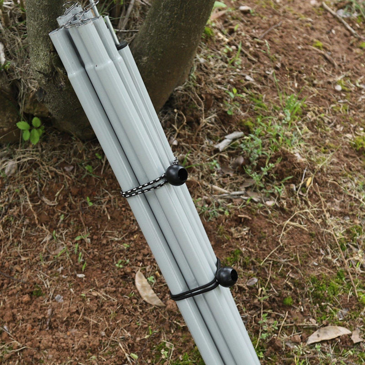 Iron Tent Support Poles Durable Sectional Pole Black 16MM 2M 10PC W Bag Packaging status original