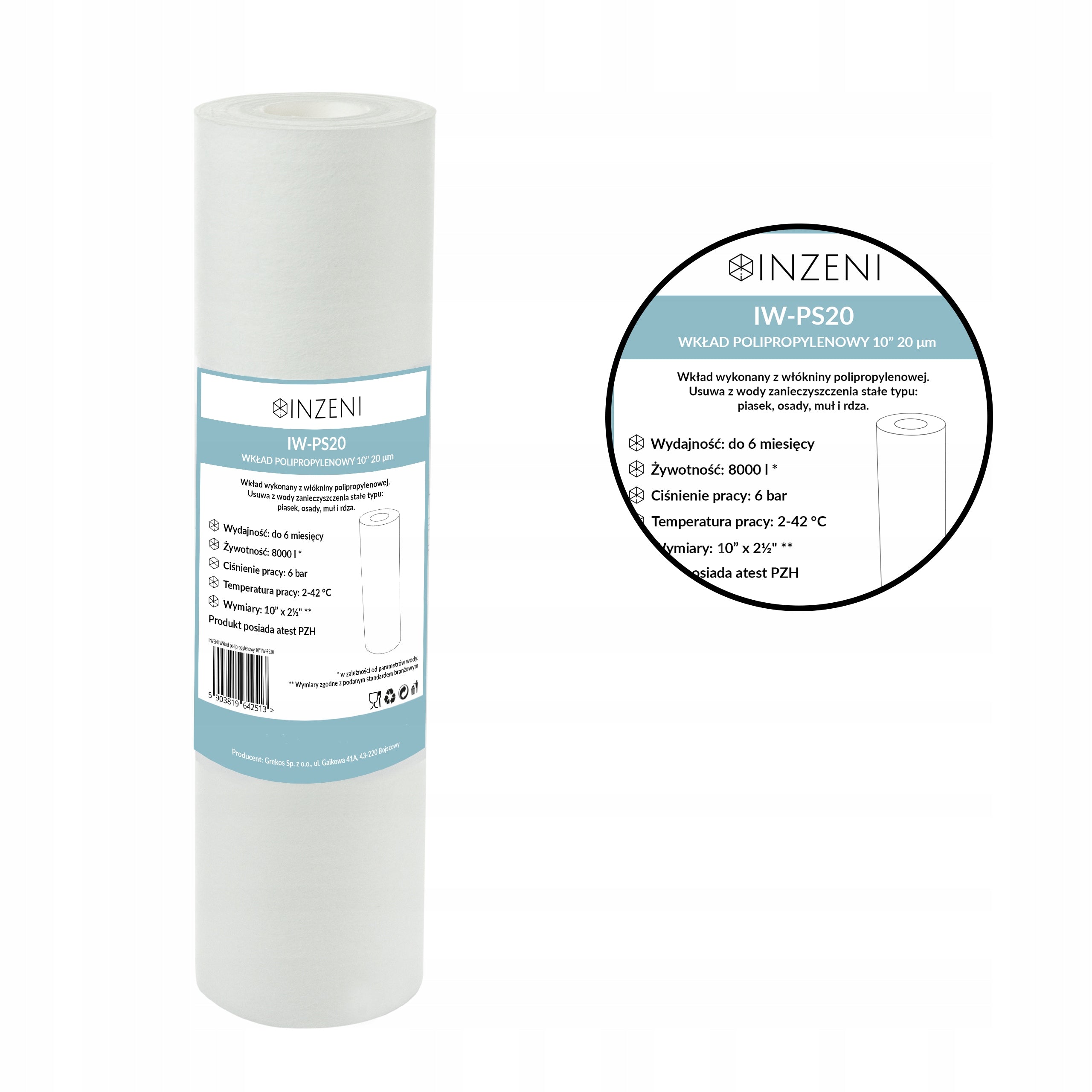 Iron Water Filters INZENI 3 Pack Iron Remover Kit 10 Inches EAN (GTIN) 5903819642568