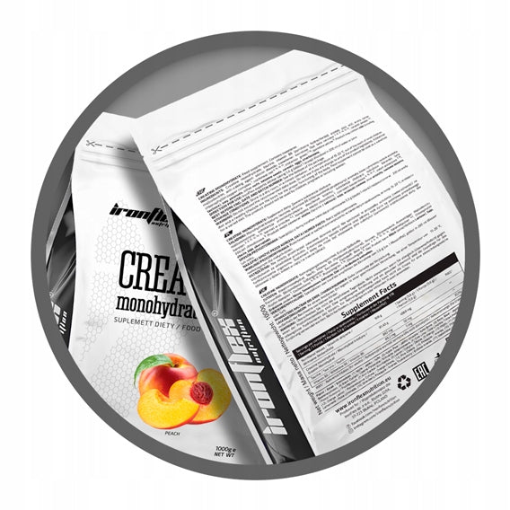 IronFlex Creatine Monohydrate Peach 1000 g Packaging status original