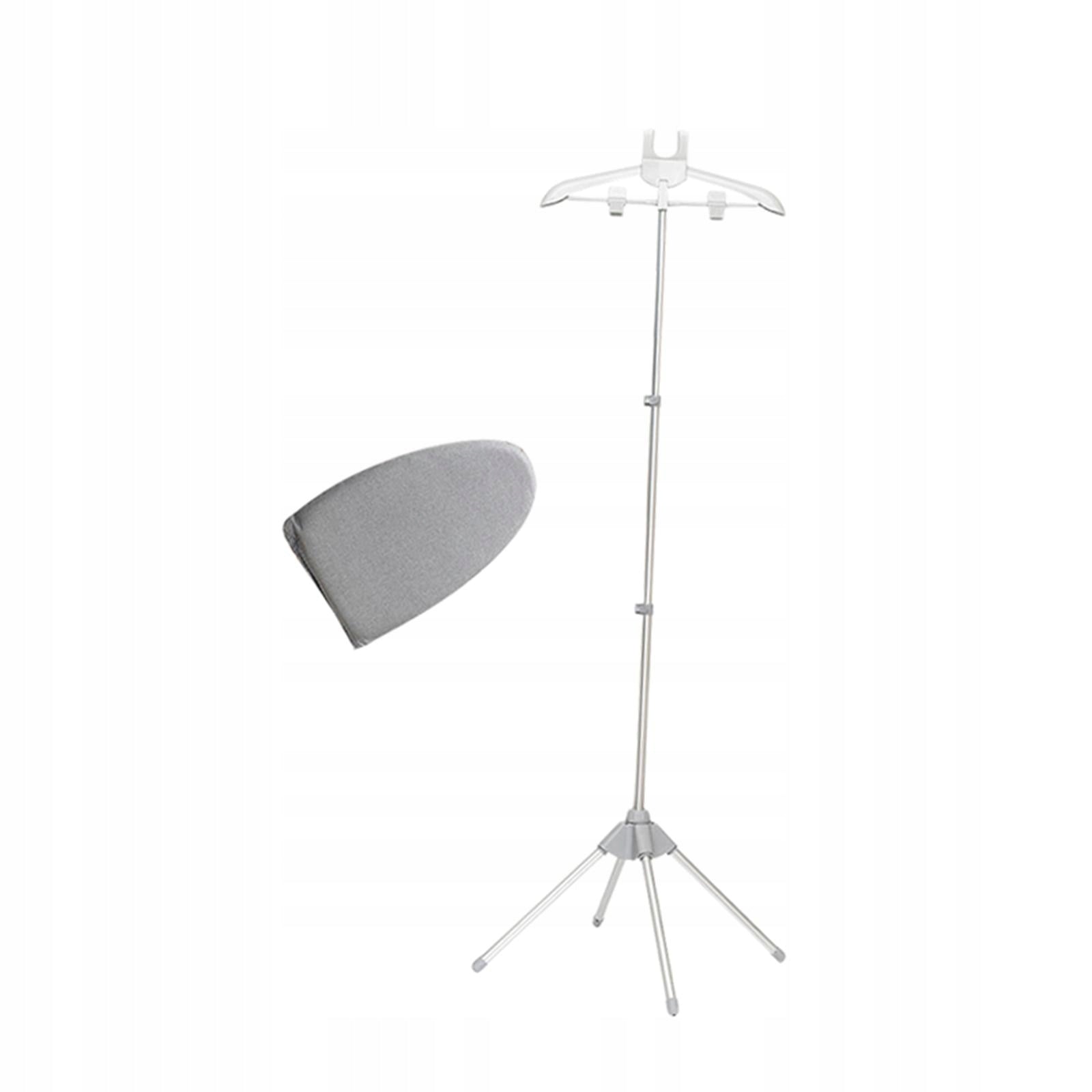 Ironing Board Holder, Steamer Accessory, Foldable Clothes Rack, Height gray
