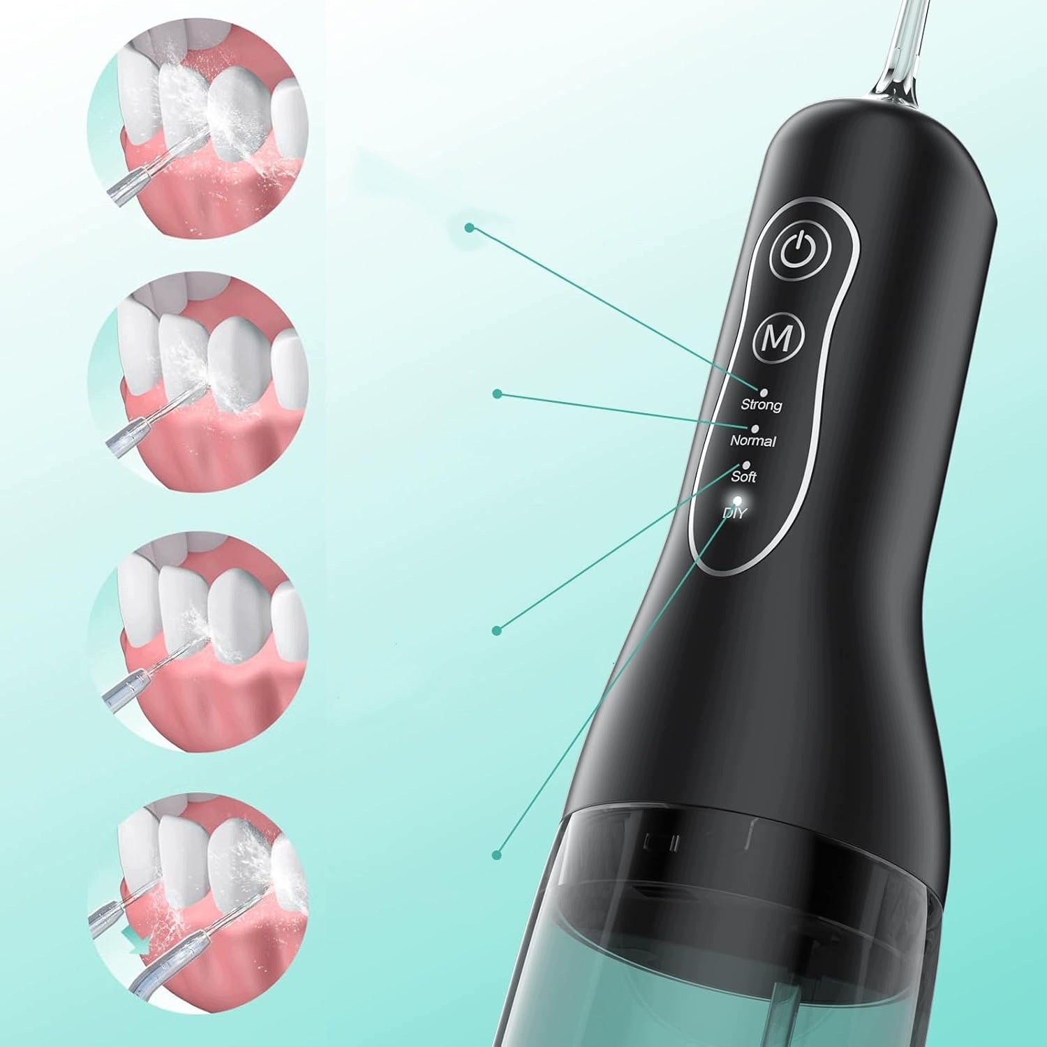Irrigator BEDEE For Teeth Dental 4 Modes 4 Nozzles Wireless Strong Packaging status original