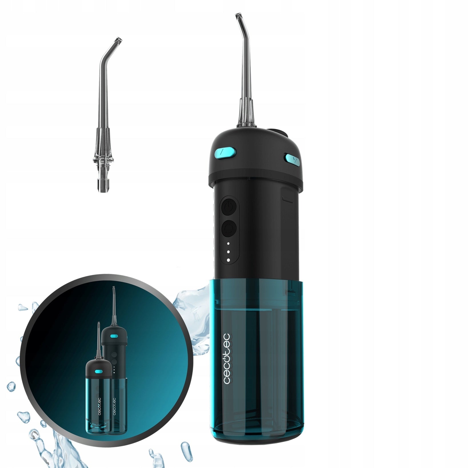Irrigator Cecotec ToothCare Jet Splash 3 Operating Modes Black Blue IPX7