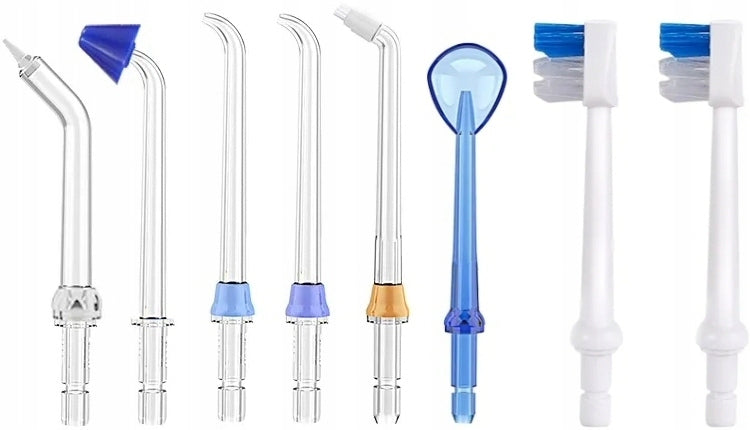 Irrigator Tips HF-6 Set of 8, Replacement Nozzles Color transparent