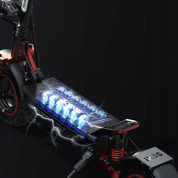 Iscooter iX5S Off-road electric vehicle 1000W black foldable 45 km/h 65 km Color black