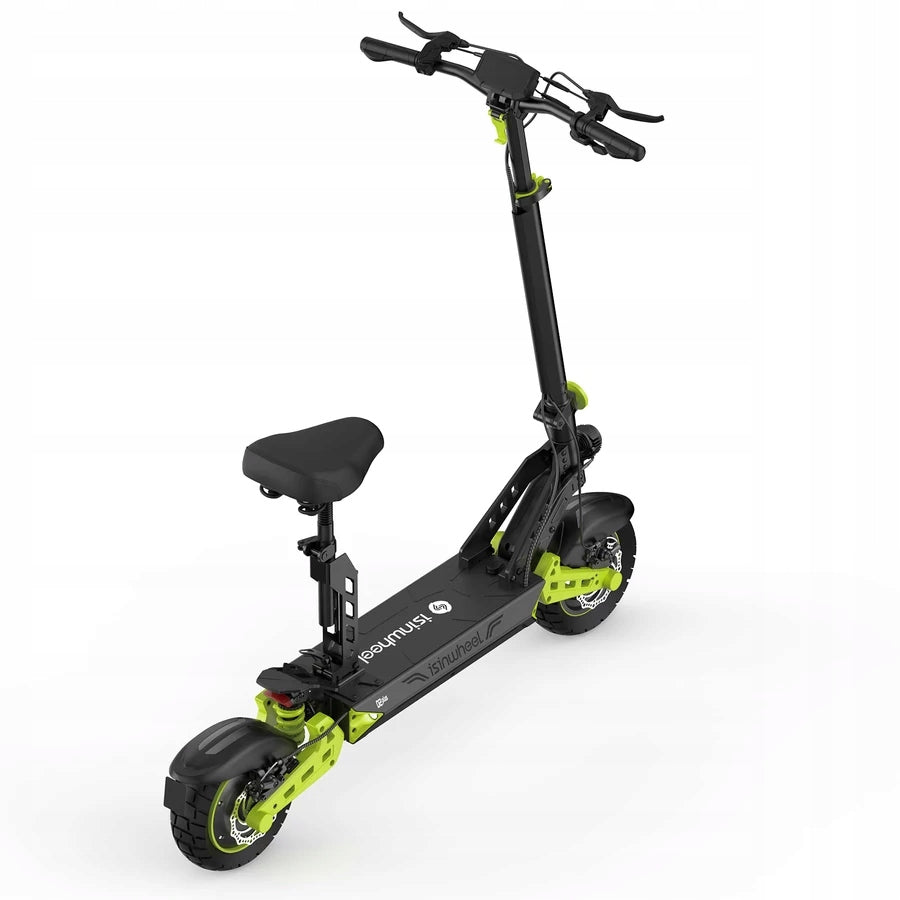 Isinwheel D2 Plus Green Prémium Elektromos Roller – 48v, 20Ah, 1000W, 65 km Weight 28 kg