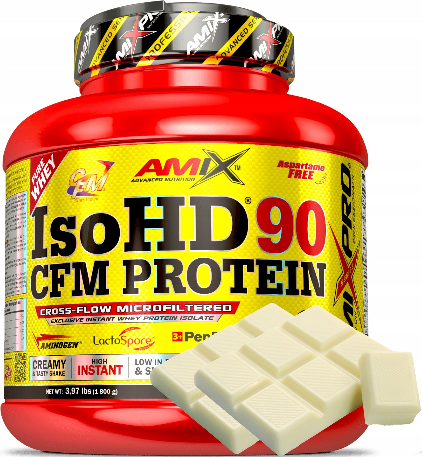 IsoHD 90 CFM Protein 1800g white chocolate Packaging status original
