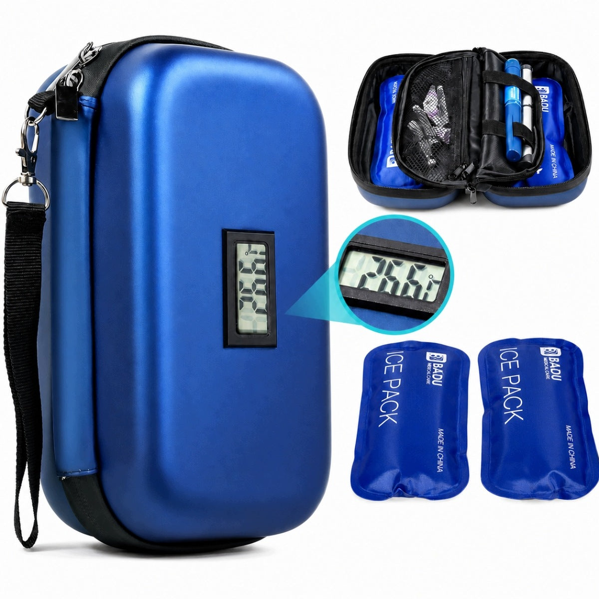 Isothermal Diabetes Case Insulin Cooling Case With Thermometer Manufacturer of a medical device 4059227748567