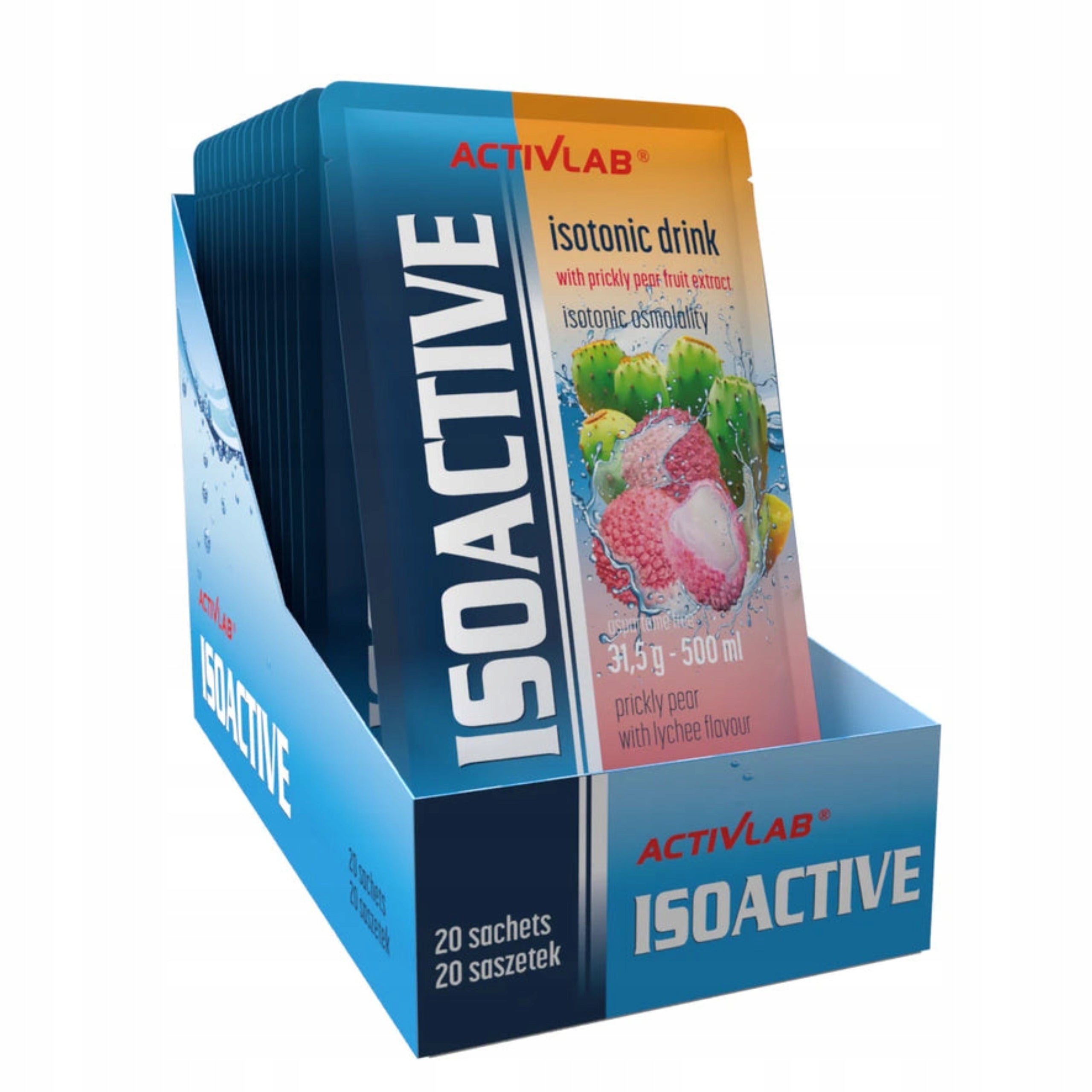 Isotonic ACTIVLAB IsoActive 20 pcs Isotonic Drink Electrolytes Figa Liczi