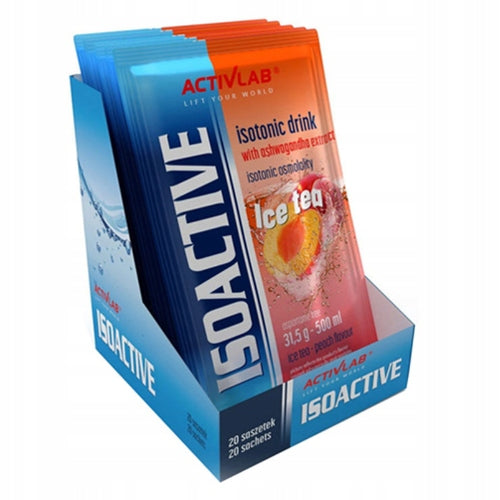 Isotonic ACTIVLAB IsoActive 20pcs Isotonic Drink Electrolyte Peach Expiration date at least six months from the date of purchase
