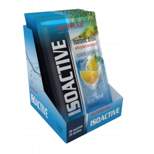 Isotonic ACTIVLAB Isoactive 20x31,5g Lemon Electrolytes Training Hydration Packaging status original