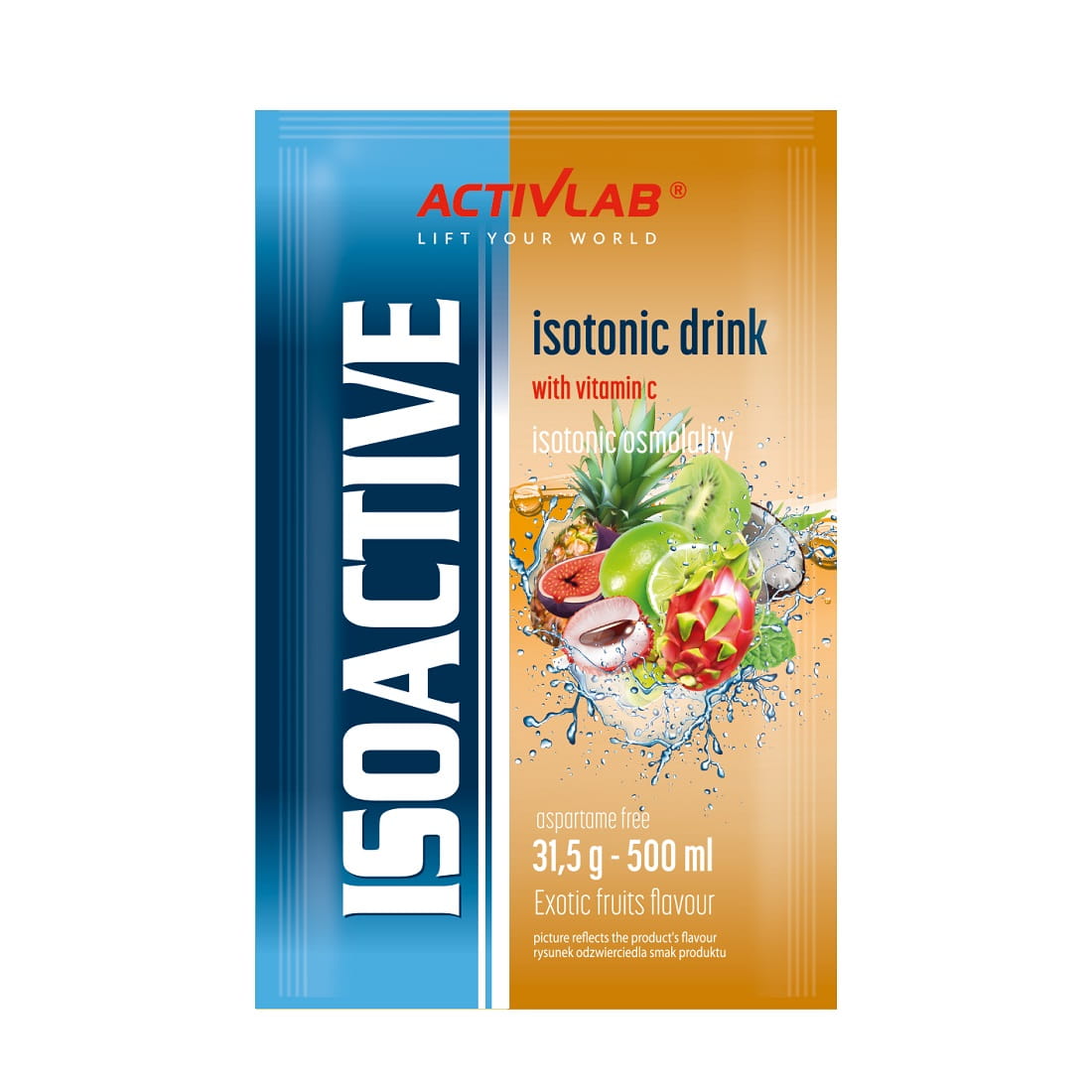 Isotonic Activlab sachets 1 x 31,5 g tropical fruit 500 ml