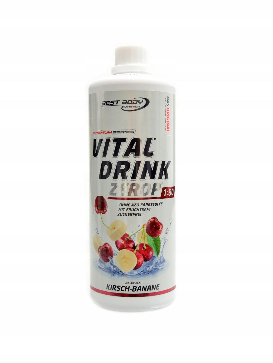 Isotonic Best Body Nutrition 1000 ml cherry with banana without sugar! Vegan