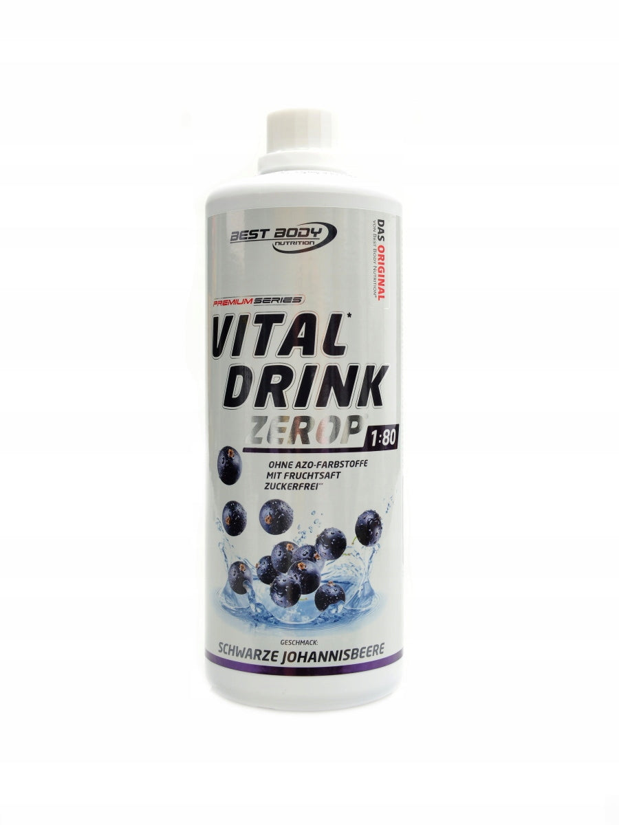 Isotonic Best Body Nutrition Black Currant 1000 ml Without sugar!