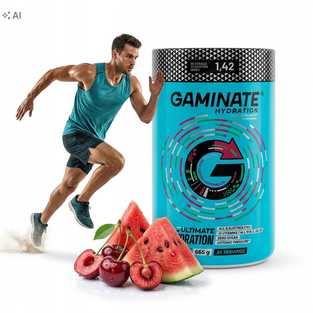 Isotonic Electrolytes Without Sugar GAMINATE Hydration Cherry-Arbuz 30 Servings
