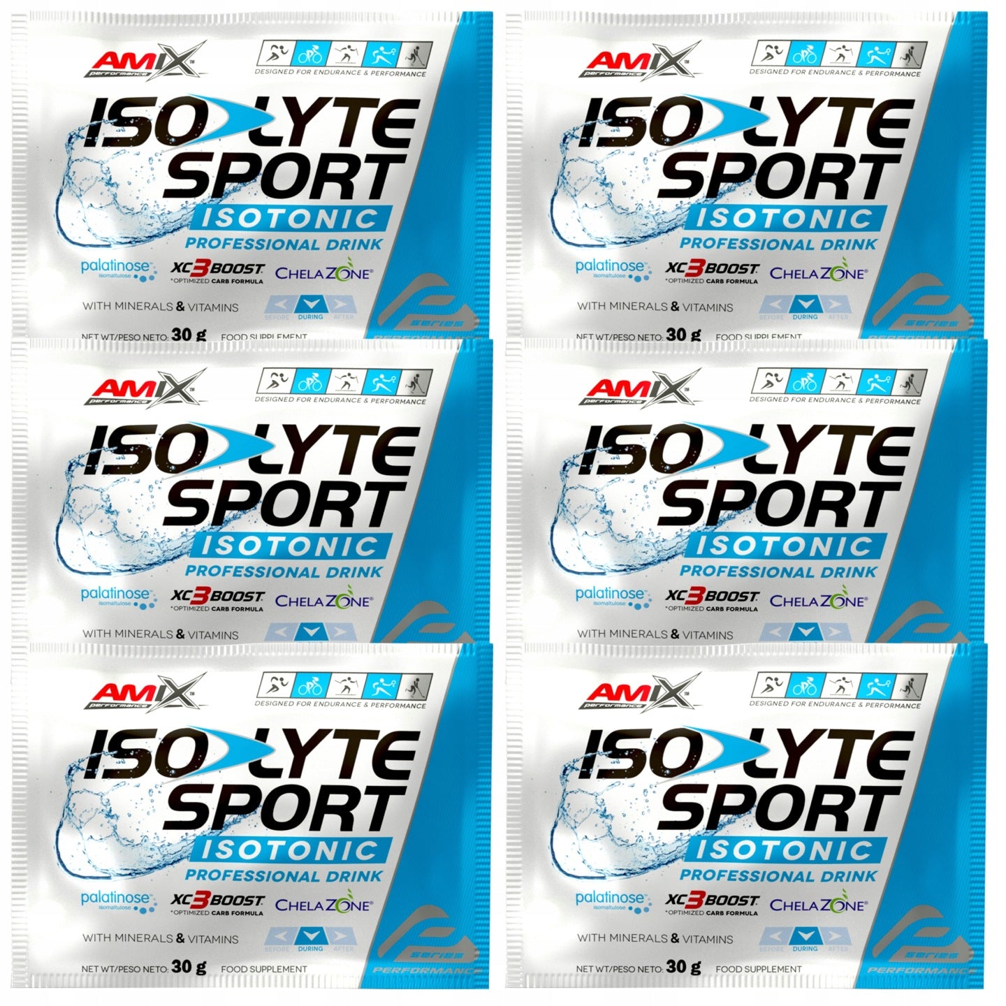 Isotonic Powder Amix Iso Lyte Set of 6 Sachets - Vitamin Electrolytes