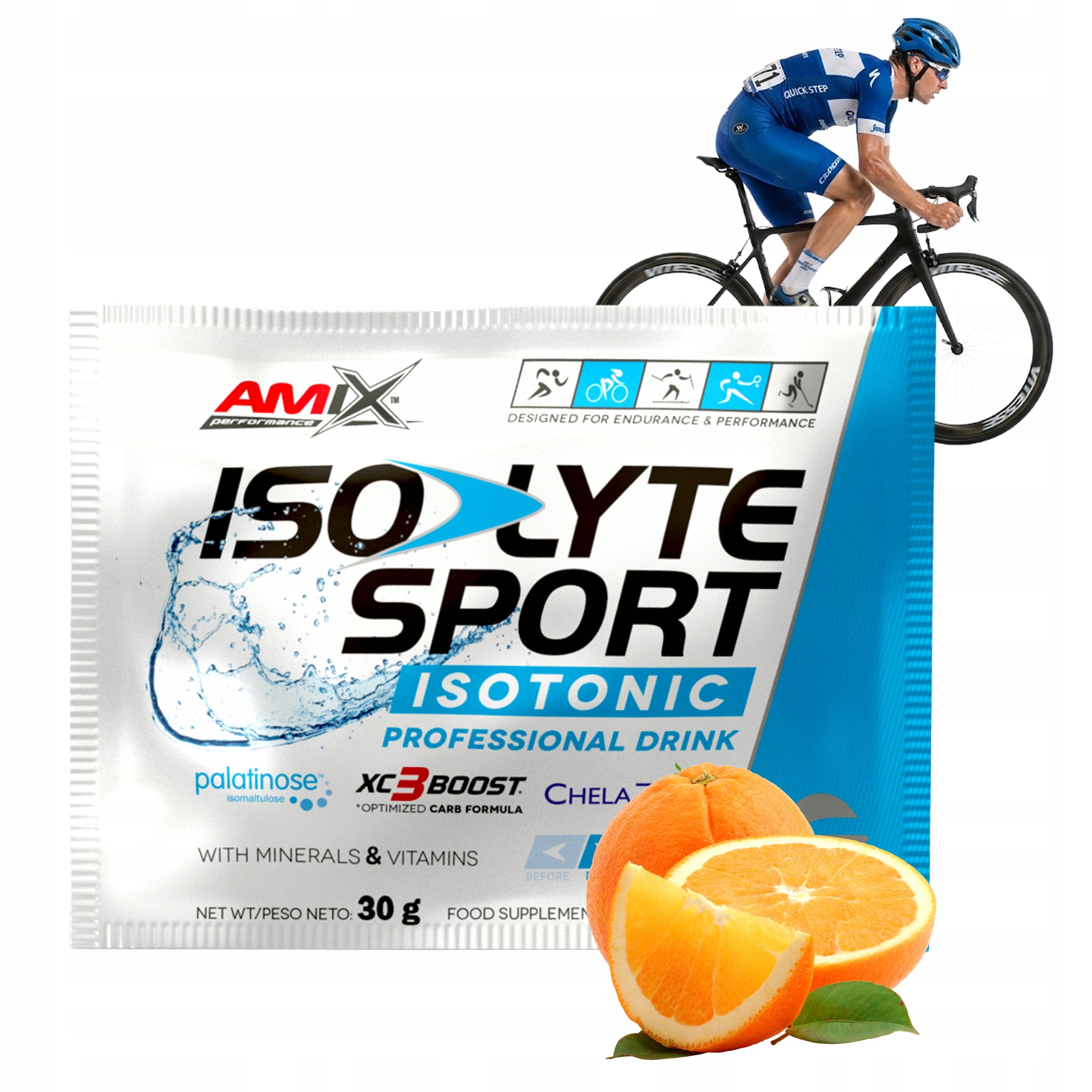 Isotonic in sachets 30 g electrolytes magnesium potassium hydration energy