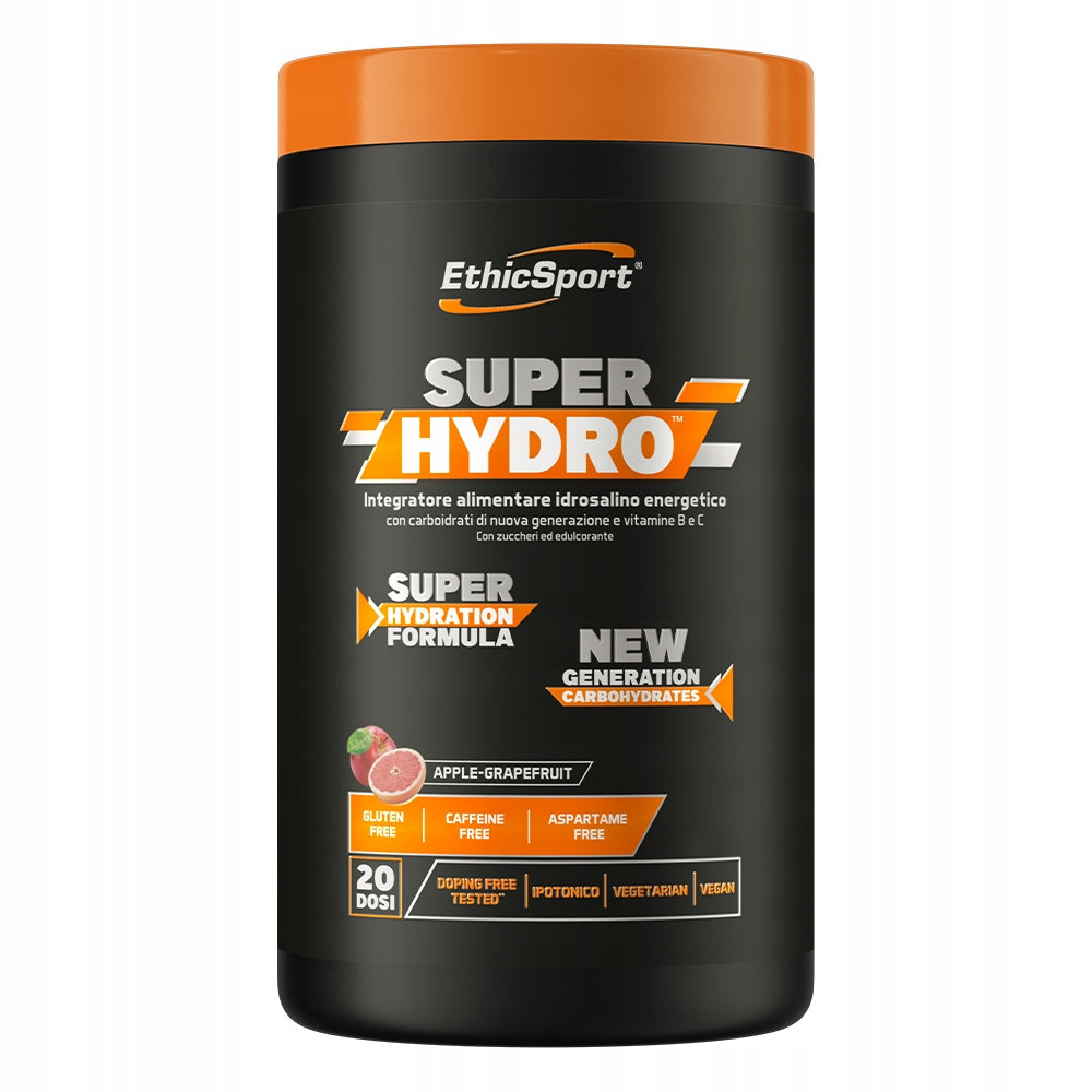 Isotonic powder EthicSport Super Hydro apple-grapefruit flavour
