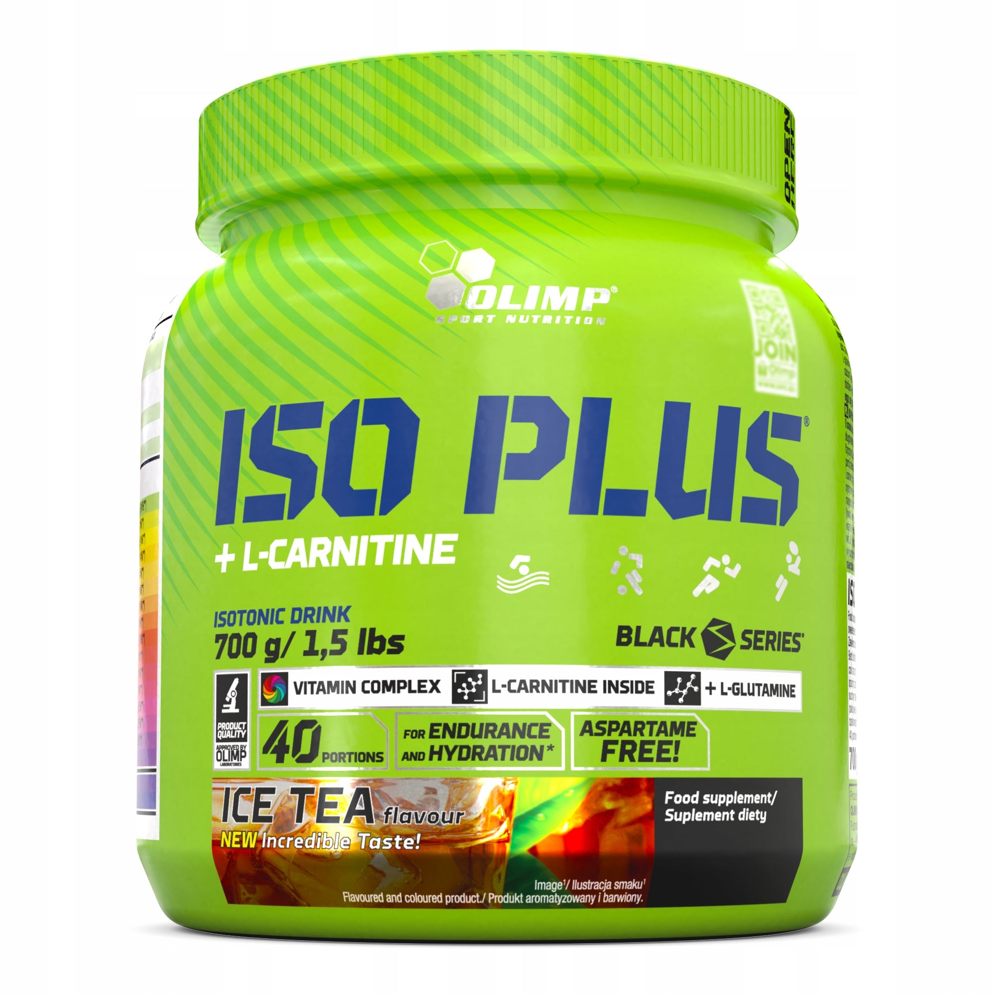 Isotonic powder Olimp Iso Plus flavor ice tea peach 700 ml 700 g