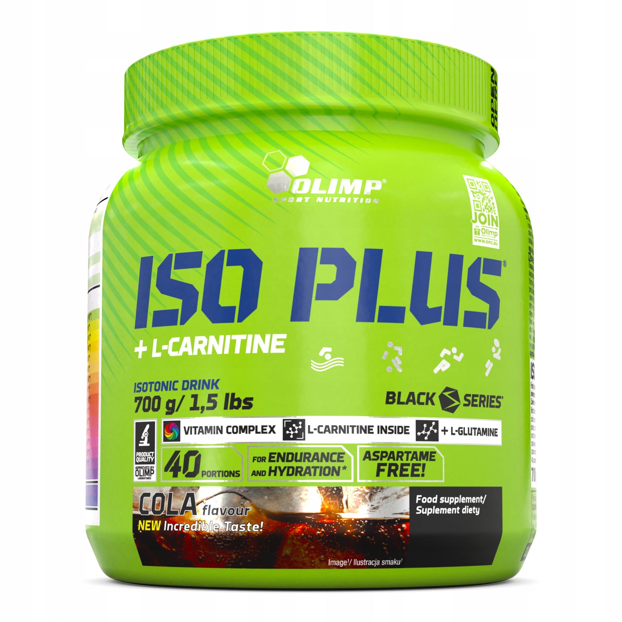 Isotonic powder Olimp Iso Plus taste cola 0,01 ml 700 g 1 pc.