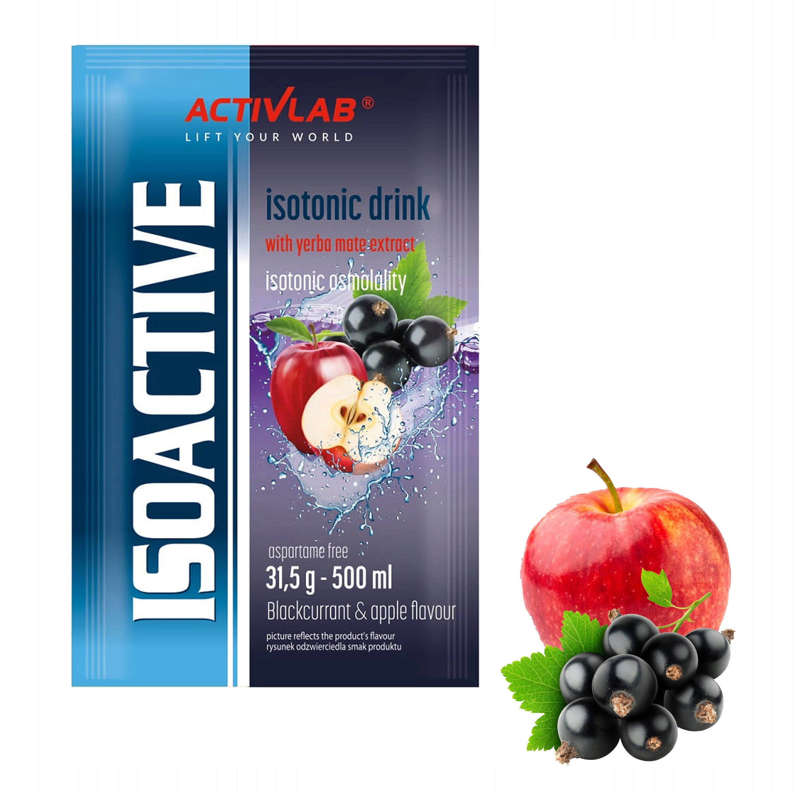 Isotonic sachet Activlab Isoactive Isotonic functional taste black Packaging status original