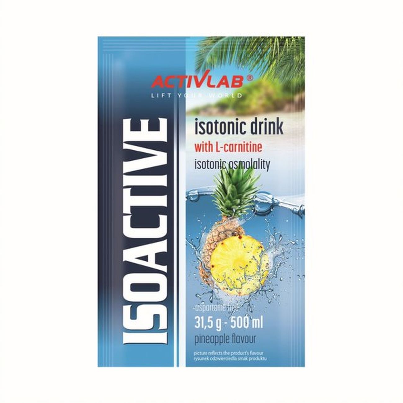 Isotonic sachet Activlab Isoactive pineapple flavor 31 g 1 pc.