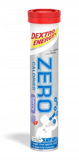 Isotonic tablet Dextro Energy Zero Calories berry 80 g electrolytes Packaging status original