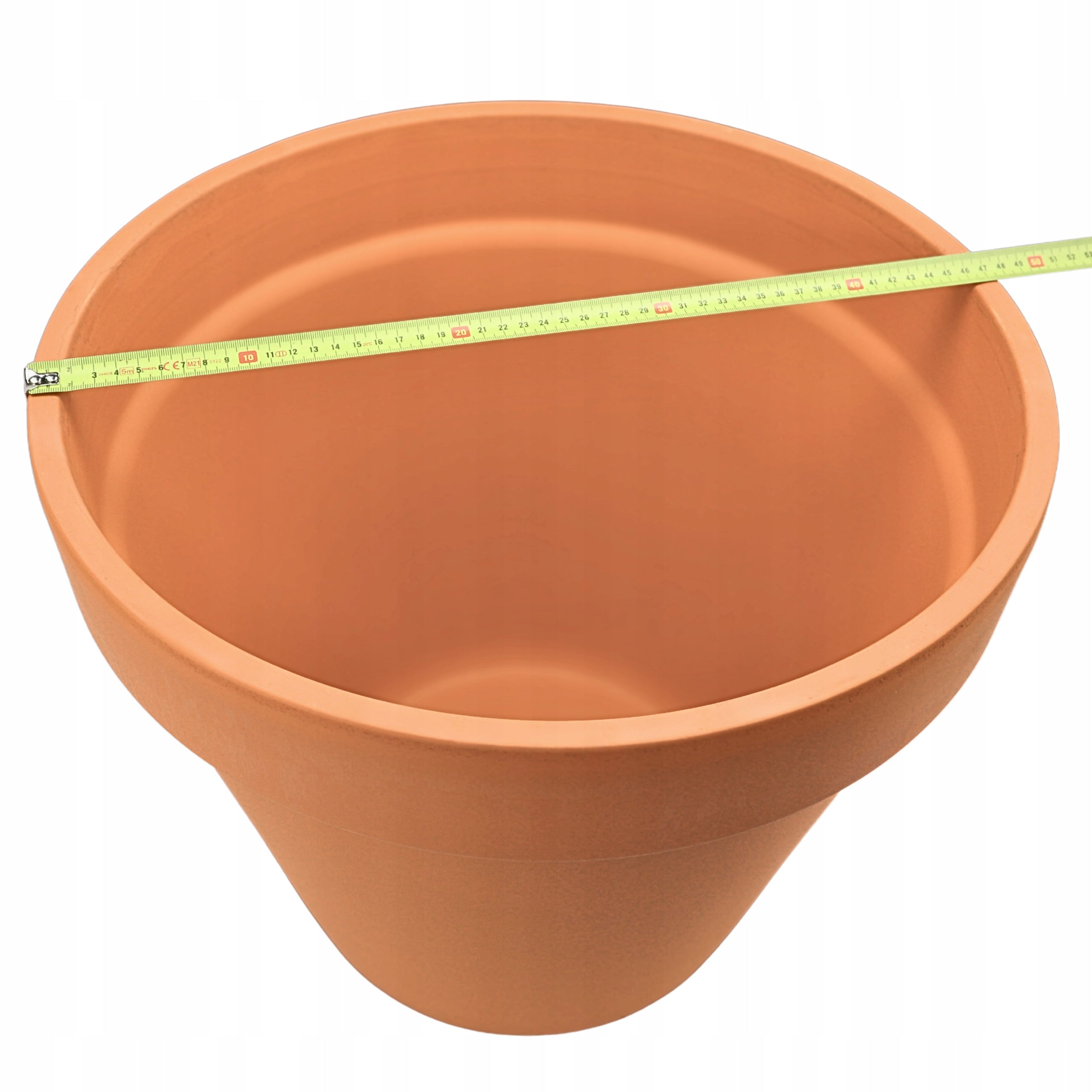 Italian Ceramic Planter 47cm Terracotta Large Flower Pot Simple Traditional VASO Brand Degrea