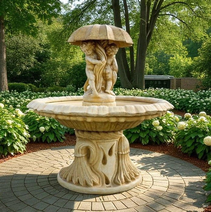 Italian Italia Amory Garden Fountain with Concrete Conglomerate Manufacturer code fontanna włoska amory