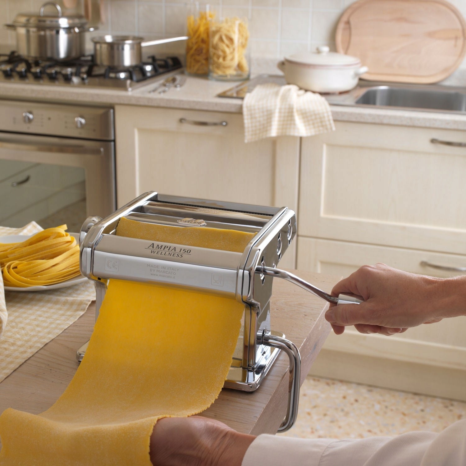 Italian Pasta Maker Marcato Ampia 150 Made in Italy Manufacturer code AM150CLS