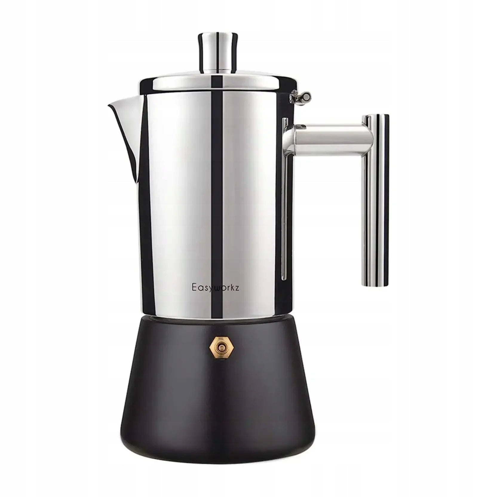 Italian Stainless Steel Coffee Maker, 12 Cups, Diego