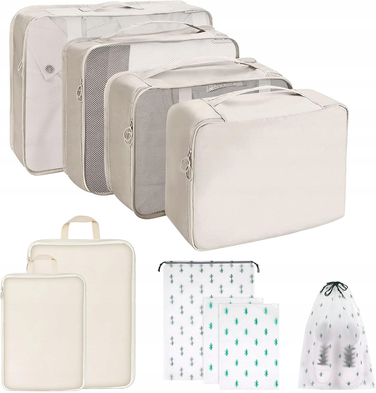 J573.OSDUE 10-Piece Packing Cube Suitcase Organizer Set