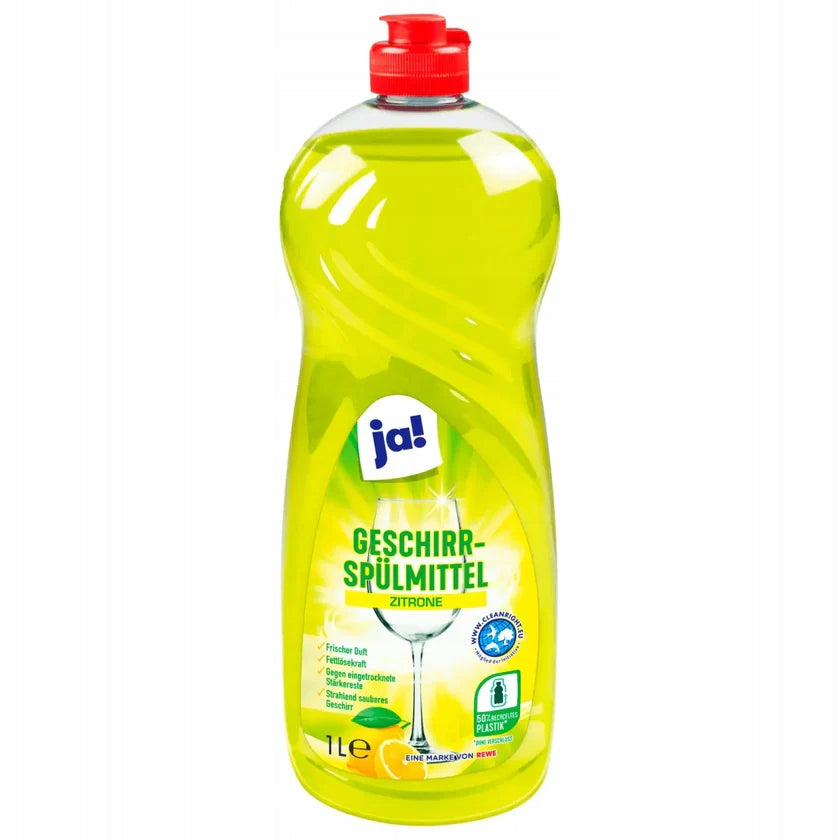 JA! DISHWASHING LIQUID LEMON 1L from Germany