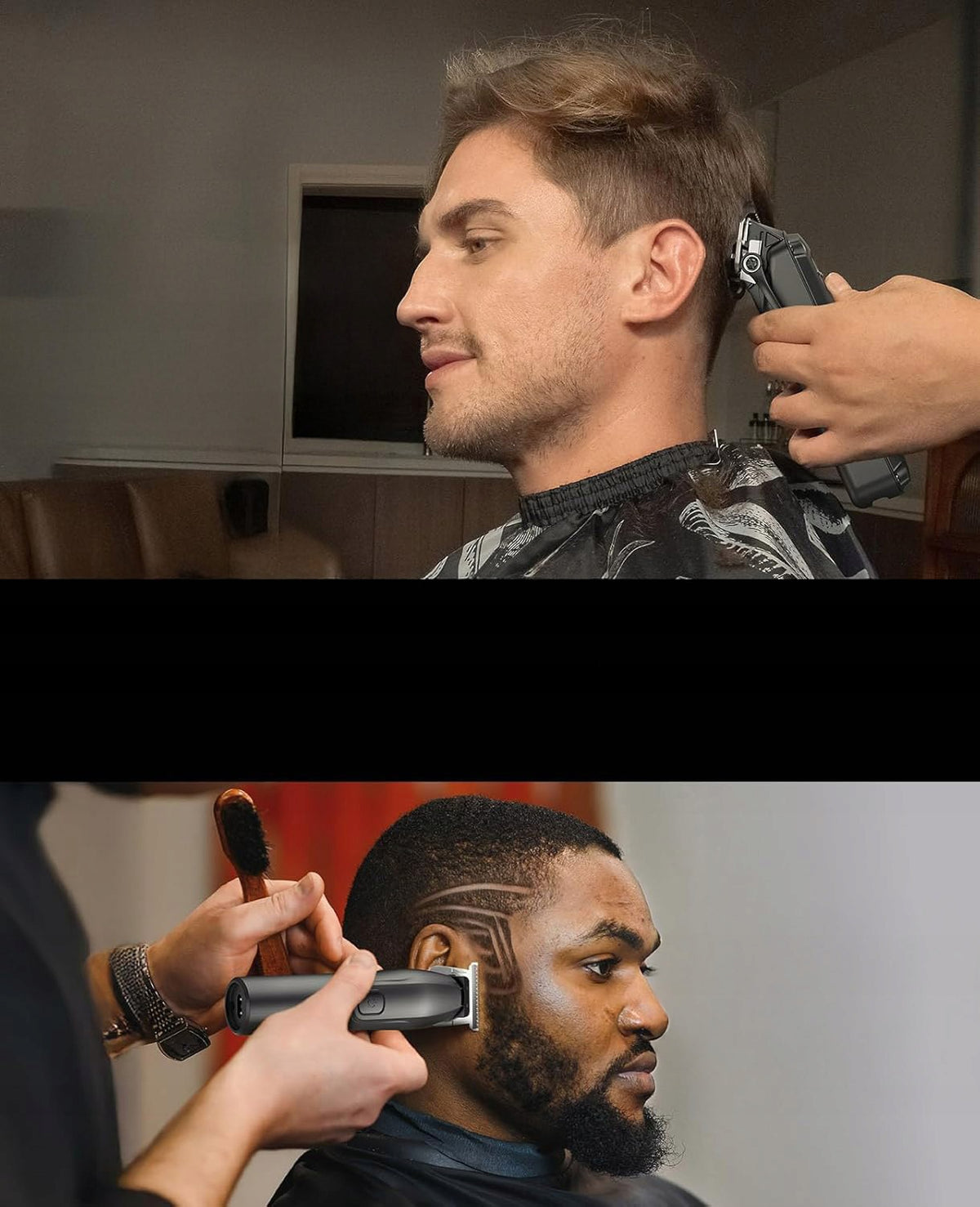 JACK & ROSE HAIR CLIPPER AND TRIMMER T-BLADE IPX7 USB BLACK Packaging status original