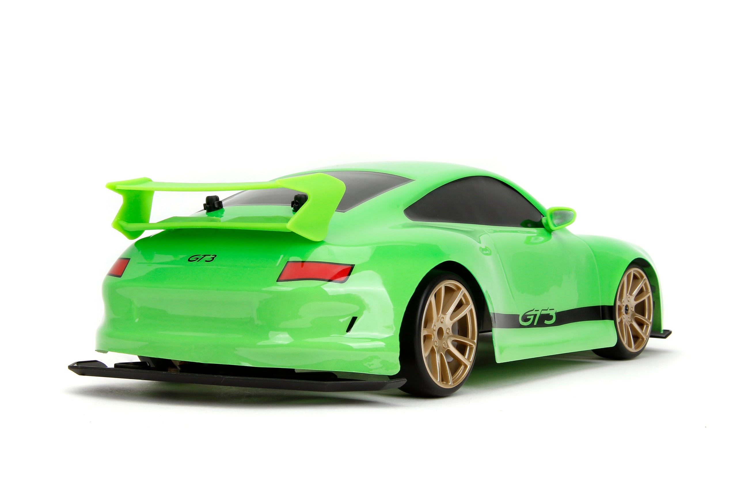 JADA ELITE FAST & FURIOUS PORSCHE 911 GT3 997 R/C DRIFT CAR - USB RECHARGEABLE Color green