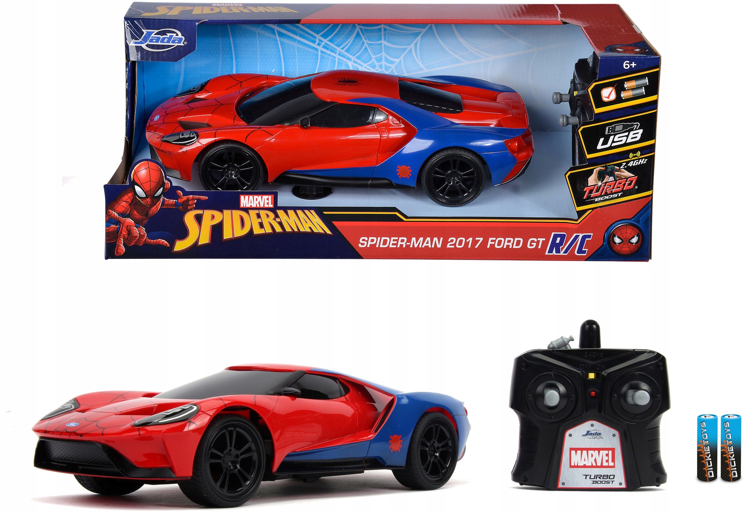 JADA RC Spiderman Ford GT 1:16 9330760314 Simba Toys Brand Jada Toys