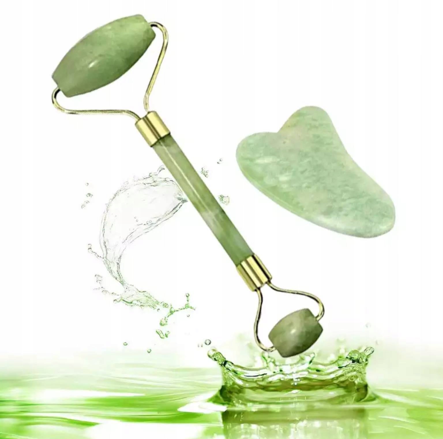 JADE ROLLER & GUA SHA roller and massage plate