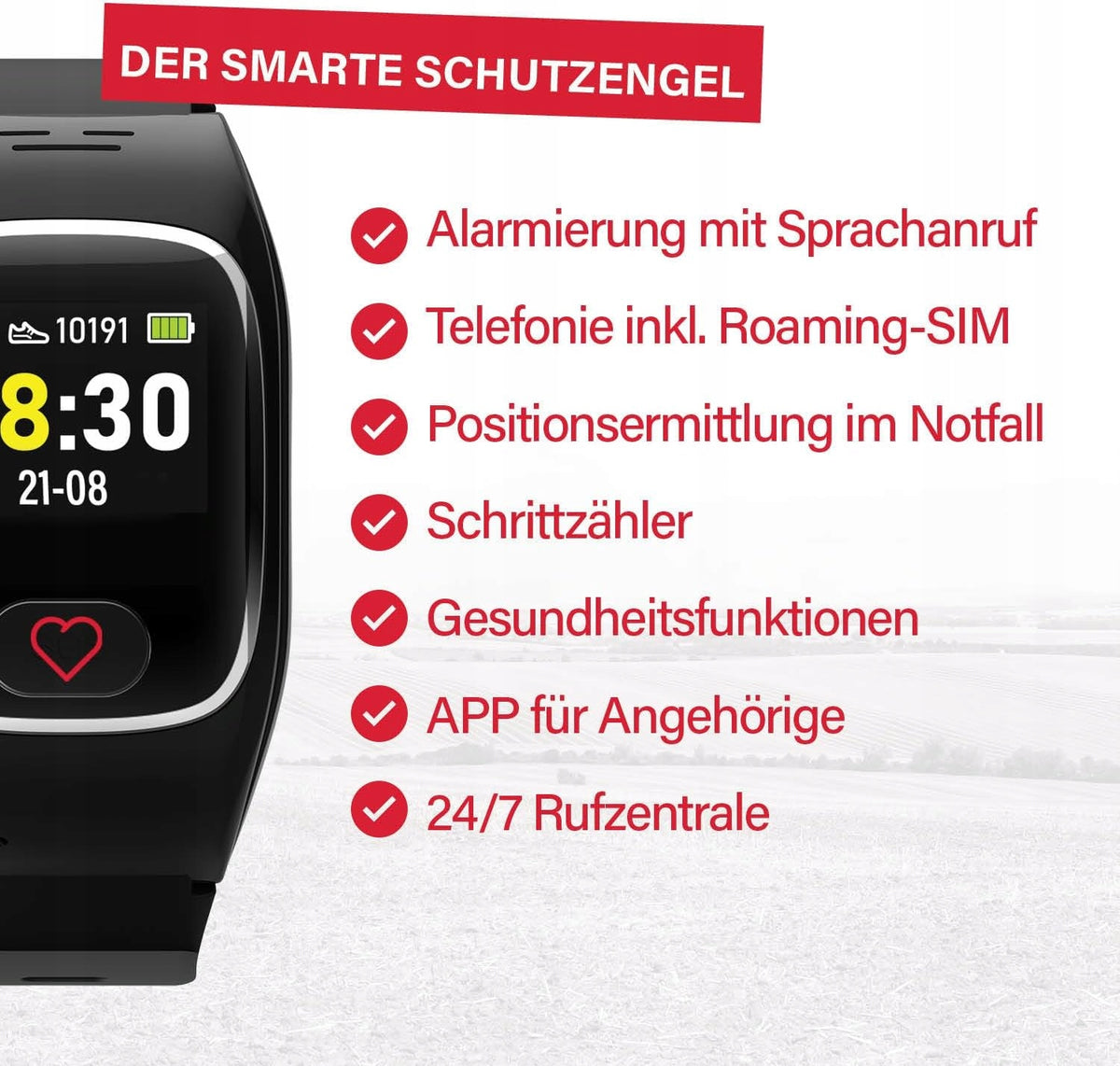 JAMES B6 SOS SG164 Smartband watch alarm and safety SALE Manufacturer code 9120081760172