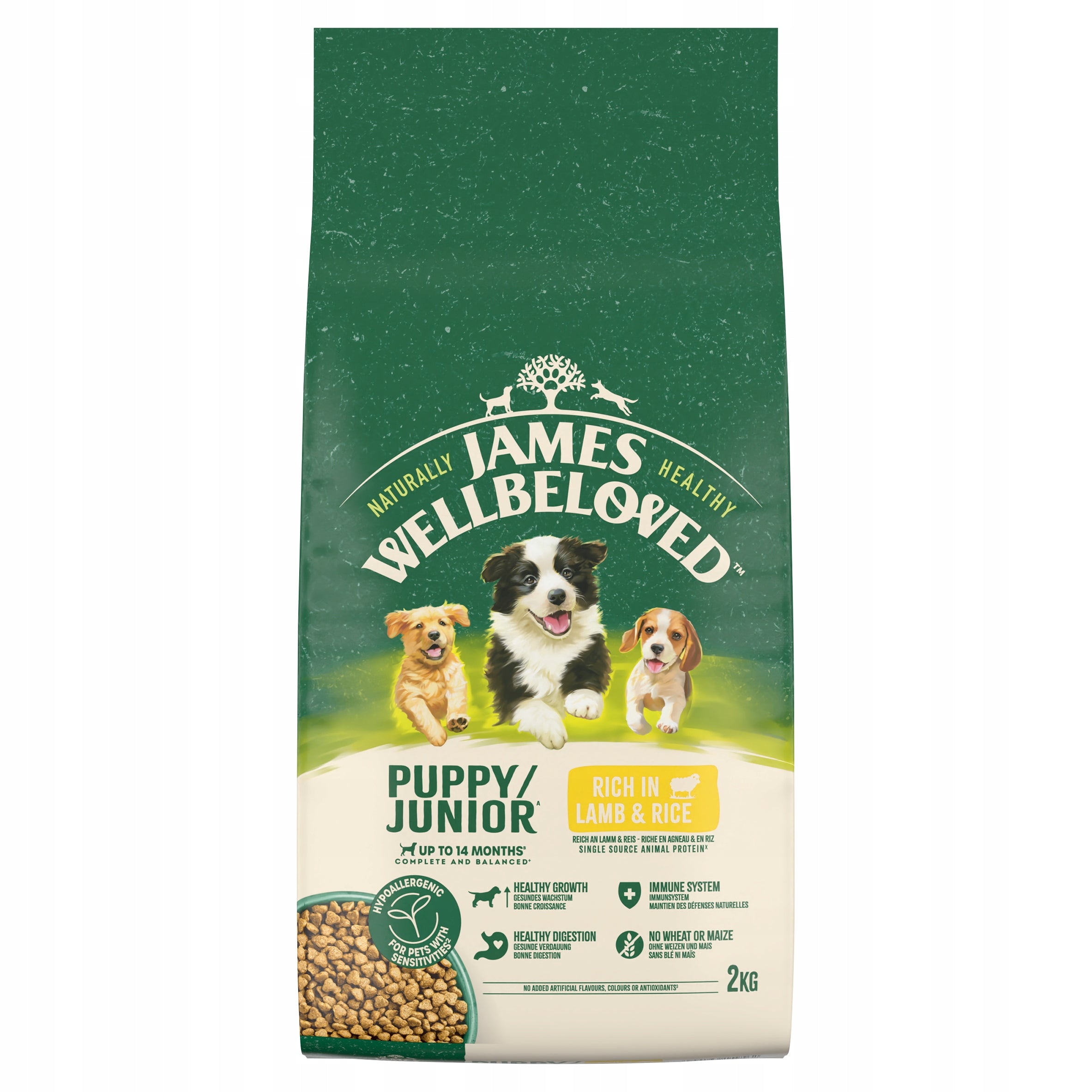 JAMES WELLBELOVED Junior monoprotein dry food for puppies 2 kg Brand James Wellbeloved