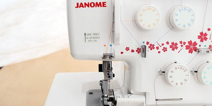 JANOME 990D strong OWERLOK OWERLOCK homemade 4-thread with mere Material metal