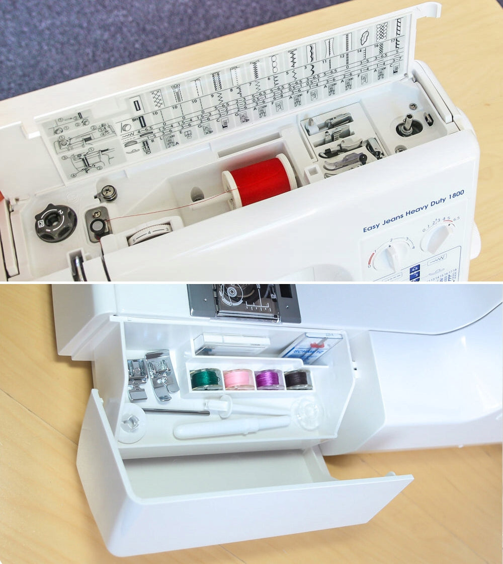 JANOME EASY JEANS HD1800 reinforced mechanical sewing machine Model Easy Jeans 1800 HD